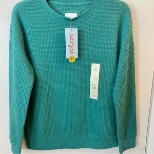 Long Sleeve boys green shirt NWT Target Cat and Jack boys tee shirt